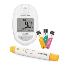 Microlife Microlife Multiplex Иновативна система за измерва не на глюкоза, пикочна киселина и общ холестерол в капилярна кръв